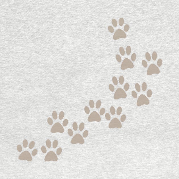 Footprints of my dog in kaki by Marisa-ArtShop